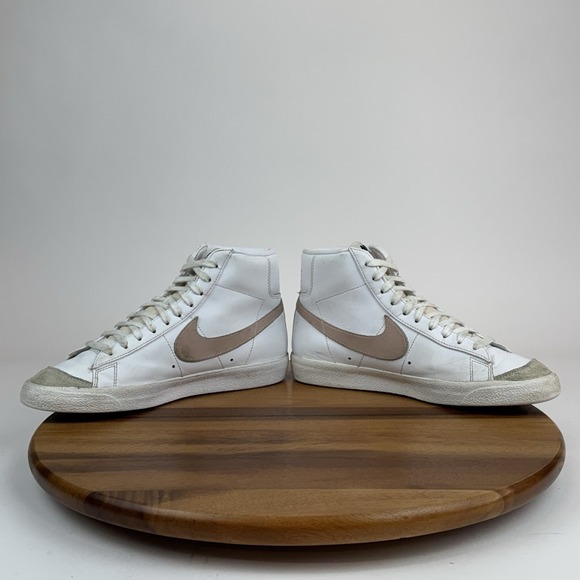 Womens Nike Blazer Mid '77 Vintage White‎ Leather Casual Sneakers Shoes Size 9 M - Picture 5 of 8